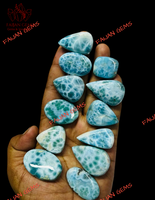 Nuevo Larimar natural cabujón suelto precio al por mayor disponible colección de alta calidad terceros certificados tamaños personalizables