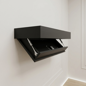 Estante de Pared de Madera Moderno, Impermeable y Personalizado con Cerradura RFID NFC, Cajón de Almacenamiento Oculto y Estante Secreto de Seguridad - Product Image 1