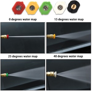Pistolet de lavage <span class=keywords><strong>haute</strong></span> <span class=keywords><strong>pression</strong></span> avec adaptateur pivotant à 180 degrés, rallonge et buses compatibles avec les nettoyeurs <span class=keywords><strong>Karcher</strong></span> K2 K3 K4 K5 K7 - Product Image 5