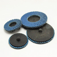 Disque à lamelles abrasif en zircone d'aluminium de haute qualité de 50 mm 75 mm avec support en plastique pour le polissage de l'acier inoxydable