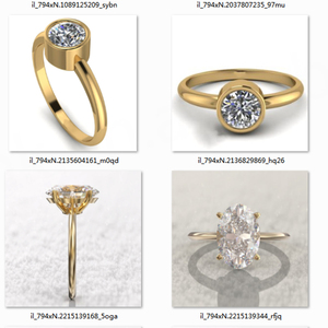 Anillo de Compromiso Vintage Chapado en Oro Rosa S925 con Brillante Moissanita Terrestre, Joyería Unisex de Gran Venta - Product Image 5