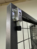 Muti tingkat penyimpanan kawat Mesh loker pelat logam kabinet dengan pintu ganda kotak aman