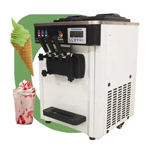 Machine professionnelle de crème glacée jaune, entièrement automatique, 3 types Bql 818, Super Mini, autonettoyante