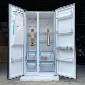 Refrigerador de doble puerta con máquina de hielo 600L Color gris oscuro Lado a lado Refrigerador Refrigerado por aire Inversor sin escarcha 220V Buen <span class=keywords><strong>precio</strong></span> - Product Image 5