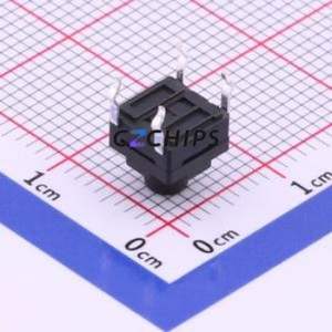 TS-1010-A6B3-D2 Tactile Switch Through hole Component (THT) Switch Single Pole Single Throw Round Button 2.5N Through Hole - Product Image 2