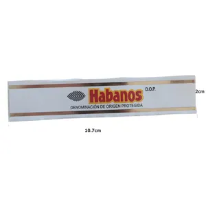 新款外观标签印刷雪茄hananos古巴雪茄包装贴纸质量保证
