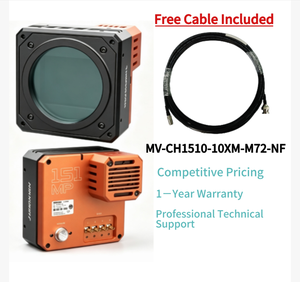 Nueva Cámara Industrial Hik Robot MV-CH1510-10XM-M72-NF, Cámara de Escaneo de Área Mono CoaXPress de 151MP - Product Image 4