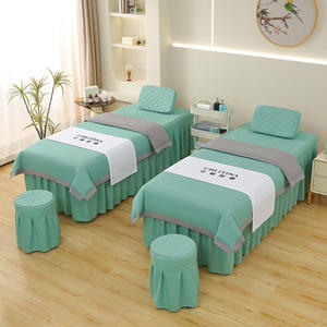 Beauty Spa Salon Drap <span class=keywords><strong>de</strong></span> <span class=keywords><strong>lit</strong></span> Couvre-<span class=keywords><strong>lit</strong></span> Couverture complète avec jupe Housse <span class=keywords><strong>de</strong></span> protection pour <span class=keywords><strong>lit</strong></span> <span class=keywords><strong>de</strong></span> massage en polyester - Product Image 2