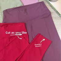 Nouveau pantalon de yoga polyvalent automne/hiver, uni, flatteur pour la silhouette, plusieurs couleurs, extensible, sans couture, effet ventre plat