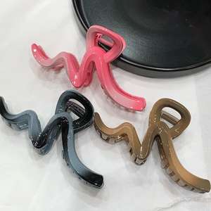 Haut de gamme grand Volume requin pince accessoire de <span class=keywords><strong>cheveux</strong></span> pour femmes dégradé arc pince à <span class=keywords><strong>cheveux</strong></span> chapeaux Durable en plastique femmes griffes de <span class=keywords><strong>cheveux</strong></span> - Product Image 4