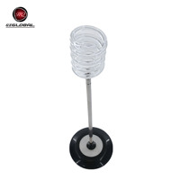 Support vertical transparent en acrylique pour sèche-cheveux en spirale |   Séchoir sur pied pour salon