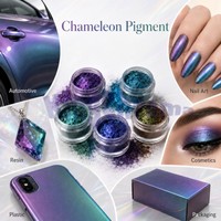Mica-Effekt-Pigment Chamäleon-Pulver Anorganisch 10-150µm für Autofolierung, Angelköder, Harz, Schmuck, Nagellack, OEM