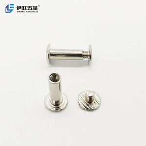 Tornillo de encuadernación de tornillo Chicago de hierro macho y hembra de fabricación YIWANG - Product Image 2