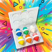 Protection de l'environnement, crayons de couleur en forme de champignon mignons, matériau non toxique, ensemble de crayons de couleur portables et solubles dans l'eau