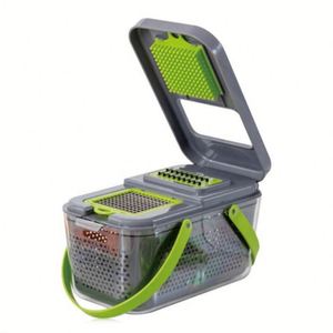 Amz Kitchen Hachoir Manuel 1 Pièce pour Légumes, Fruits et Oignons, Lame en Acier Inoxydable, Compatible Lave-Vaisselle, Plastique ABS - Product Image 5