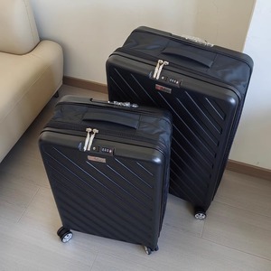 20-Inch Carry-On Suitcase Lightweight Trolley Case <b>With</b> <b>Lock</b> Swivel <b>Wheels</b> For Travel Unisex Solid Color - Product Image 2