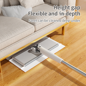 2026 New Sweeper Disposable Wipe Mops <strong>Floor</strong> Cleaning <strong>Duster</strong> Mop Dry and Wet Flat Mop Cleaner with Cloth Fixing Clip - Product Image 2