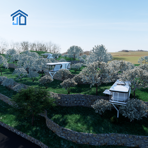 Petite maison capsule marine E5 de 10 pieds (80 m²) à deux étages, conteneur spatial écologique, moderne, solaire, étanche, durable, facile à assembler, galvanisé - Product Image 1