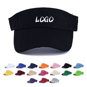 Sombrero de Sol con Logotipo Bordado Personalizado y Sombrero de Sol de Tela para Correr Profesionalmente, el Más Vendido, Sombrero de Sol Personalizado sin Parte Superior - Product Image 2