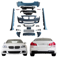 Kit carrosserie complet style MT pour BMW Série 5 (F10 F18) 2011-2017 : pare-chocs avant, pare-chocs arrière, jupes latérales et calandre