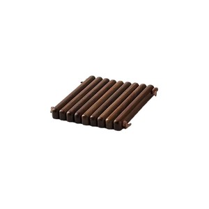 Alfombrilla aislante del calor de madera maciza, diseño cuadrado Wabi Sabi para mesa, posavasos para café, resistente a altas temperaturas, antiescaldaduras - Product Image 1