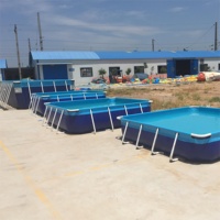 Bâche à cadre métallique pour famille/piscine à cadre de parc aquatique à vendre