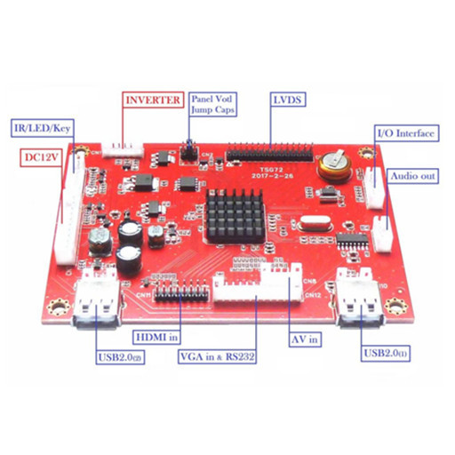 SD Card USB HDM1 AV VGA Advertising Player Control Board Digital Video Media Player PCBA Board