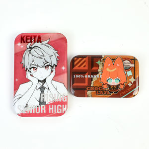 Vograce High Discount Verschiedene Formen Benutzer definierte Rechteck Kalt folie Stempeln Glitter Holo graphic Button Pins Abzeichen - Product Image 2