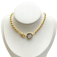 Collier pendentif en cristal de zircon CZ D1042, collier à perles pour femmes, vente en gros