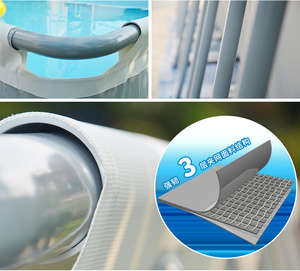 INTEX 26378 32 pieds X 16 pieds X 52 pouces <span class=keywords><strong>Ultra</strong></span> <span class=keywords><strong>XTR</strong></span> ensemble de <span class=keywords><strong>piscine</strong></span> rectangulaire grande <span class=keywords><strong>piscine</strong></span> hors sol cadre en acier <span class=keywords><strong>piscine</strong></span> et accessoires - Product Image 4