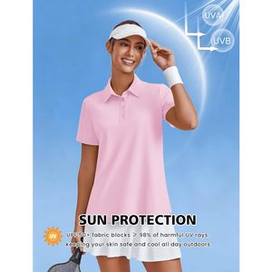 FOXA Polo de golf pour femme, séchage rapide, UPF 50+, haut athlétique à col pour le tennis et le pickleball, coupe décontractée - Product Image 4