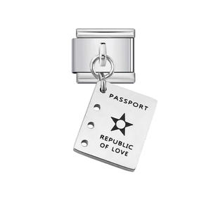 Nouveaux mots anglais personnalisés 100% PAPA NANA AMOUR SEXY Charme italien à clipser pour bracelet en acier inoxydable de 9 mm pour la fabrication de bijoux DIY - Product Image 5