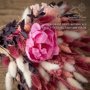 ช่อดอกหญ้าหางกระต่ายตากแห้งการจัดดอกไม้ที่เก็บรักษาไว้สำหรับการตกแต่งแจกันแบบ DIY - Product Image 3