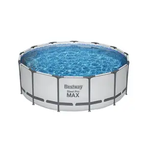 Steel Pro MAX 3.96m x 1.22m high quality Round Stand Pool Kit + 58386(H1) Euro Filter Pump