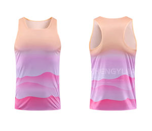 Camiseta Deportiva Personalizada sin Costuras para Maratón, Ligera, Transpirable, sin Mangas, para Correr - Product Image 1