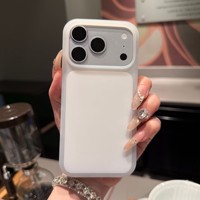 Casing HP Jello Sanding untuk iPhone 18 17 16 15 14 13 Pro Max Mewah Warna Krim Anti Benturan Keras Warna Macaron Matte