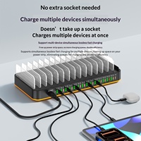 Station de charge multi-ports 29 ports 420W MAX avec 15 ports USB-C et 14 ports USB-A, station de charge multi-ports 27W