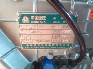 Usine d'origine Sinotruk HOWO 371HP Pièces de rechange Nouveau modèle Ensemble moteur Wd615.47 Moteur à vendre - Product Image 2