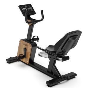 Vélo d'exercice d'intérieur commercial de haute qualité en chêne noir, cadre en acier, résistance magnétique, écran tactile intelligent 10,1 pouces - Product Image 4