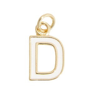 Copper Alphabet Pendant A-Z For Necklace Making Plated Gold Color Jewelry Findings Mixed Shapes 26 Letters DIY Charm - Product Image 5