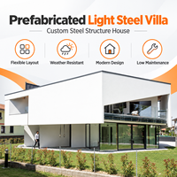 Villa préfabriquée en acier léger GloStar, structure en acier personnalisée pour les projets de construction résidentielle moderne