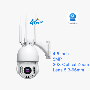 90X Caméra de sécurité 4G 5MP CamhiPro 4G Caméra de surveillance PTZ <span class=keywords><strong>avec</strong></span> conversation audio bidirectionnelle - Product Image 2