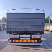 Semi-remorque grillagée robuste pour bétail, capacité 40-80 tonnes, pour le transport de bétail agricole