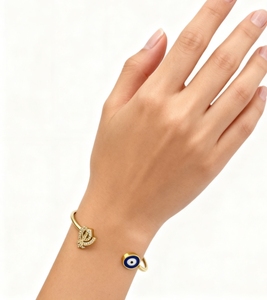 Inspirieren Sie Schmuck Edelstahl Vintage Wasser Arabisch <span class=keywords><strong>Evil</strong></span> Eyes Armband Islamischer Schmuck Frauen Tägliches Armband - Product Image 2