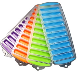 Grand <span class=keywords><strong>bac</strong></span> à glaçons en <span class=keywords><strong>plastique</strong></span> 10 trous de haute qualité, facile à presser, en bâtonnets fins pour la fabrication de glace de cuisine - Product Image 2