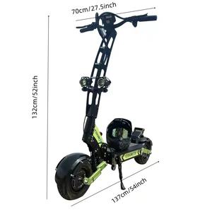 Nouvelle trottinette électrique Geofought Rider 6 à double moteur 2026, 11 pouces, 60V 30Ah 40Ah, démarrage NFC, autonomie longue portée 60-120 km, pour adultes - Product Image 2