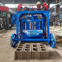 Machine manuelle de fabrication de briques creuses sans inclinaison, petite machine portable pour blocs de béton, machine mobile de fabrication de briques en ciment