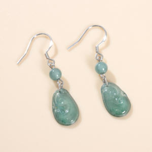 עגילי טיפה משובצת 925 אלגנטיות סטרלינג כסף וינטג משובצת תכשיטים לנשים - Product Image 3