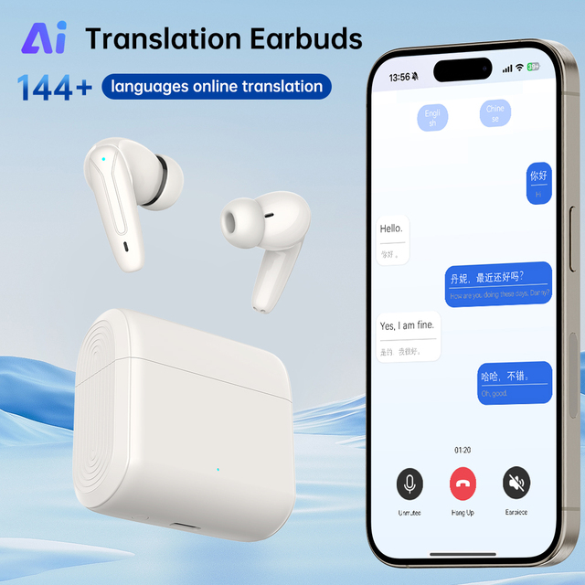 2026 Wireless Earbuds Earphones in Ear Headphones Translation Earbuds Languages Bluetooth Air Buds
