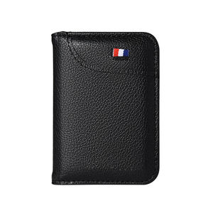 Porte-cartes PU avec logo personnalisé Portefeuilles à deux volets style coréen de haute qualité Portefeuille en cuir pour hommes avec utilisation de cartes de crédit - Product Image 5